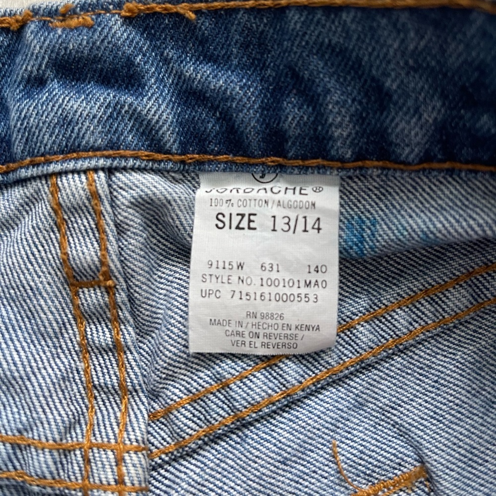 Vintage 90s Dark Wash Jordache High-Waisted Denim Cut-Off Jean Shorts - Picture 11 of 12
